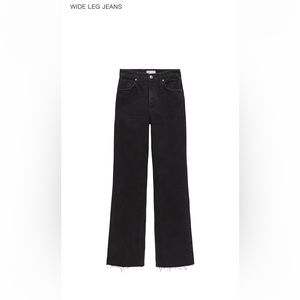 Zara High Rise Wide Leg Jeans